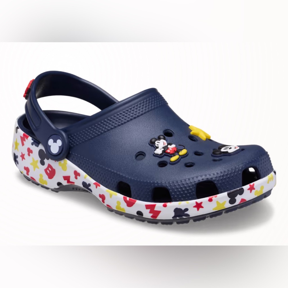NWT [CROCS] Mickey & Friends Classic Slip-On Clog Sandals Kids Size J1 (5+) - Picture 2 of 15